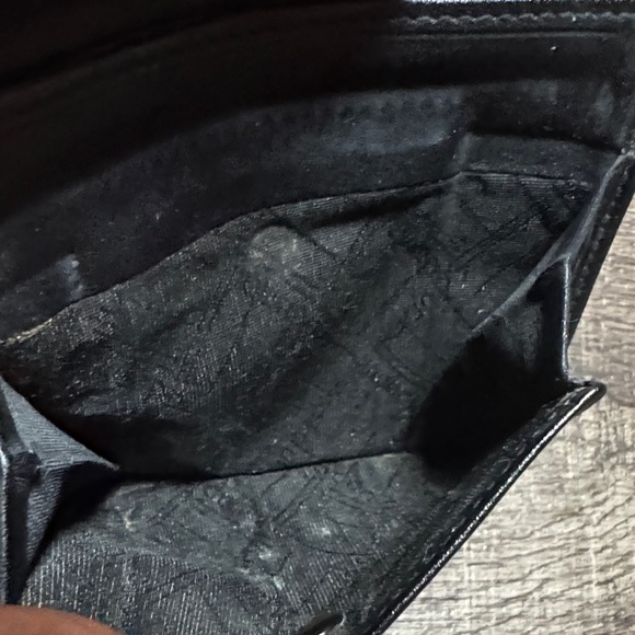 Dunhill Unisex Black Leather Wallet with Gold Accents - Picture 10 of 16